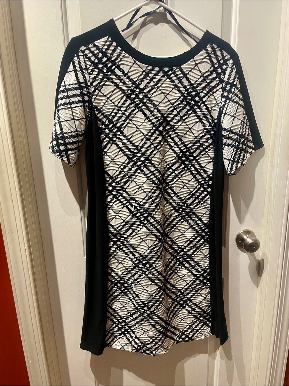 madison leigh Black and White Patterned Dress